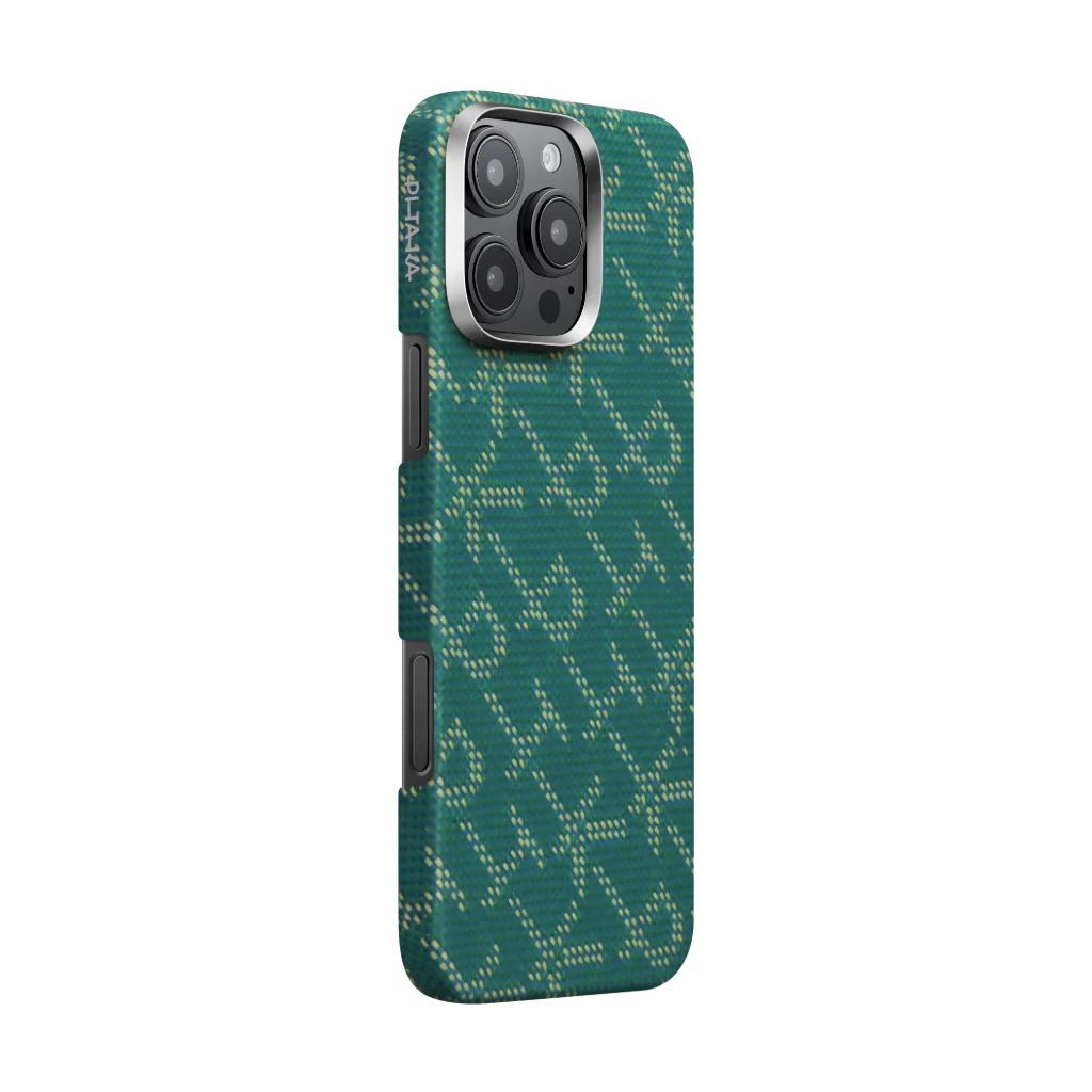 Pitaka Tactile Woven Case PTK iPhone 16 Pro Max Green/Gold Pitaka Tactile Woven Case PTK iPhone 16 Pro Max Green/Gold
