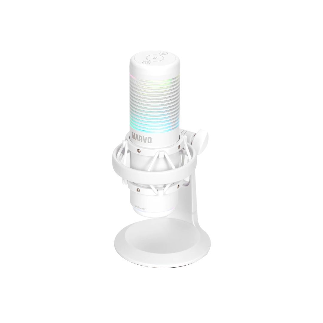 Marvo Blast 60 Streaming Microphone White