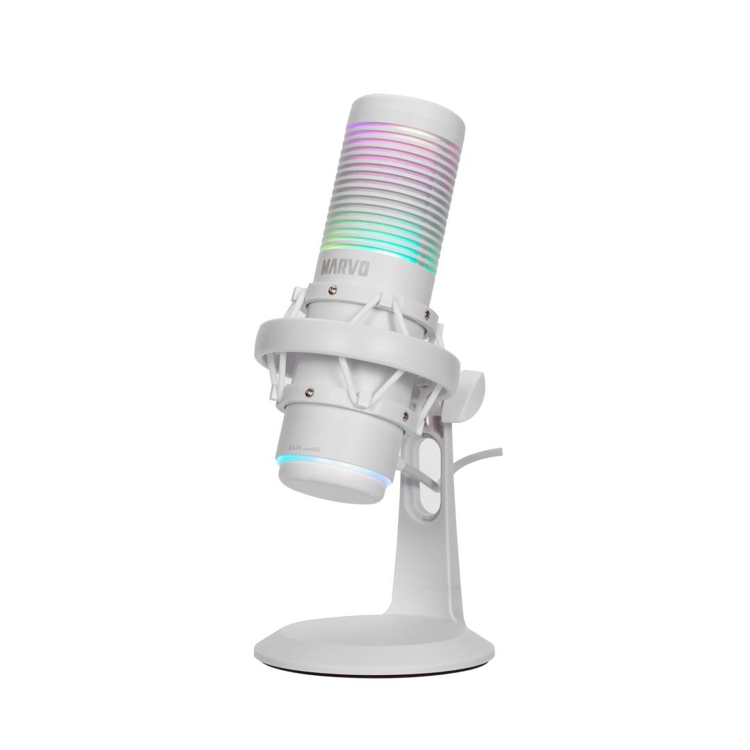 Marvo Blast 60 Streaming Microphone White