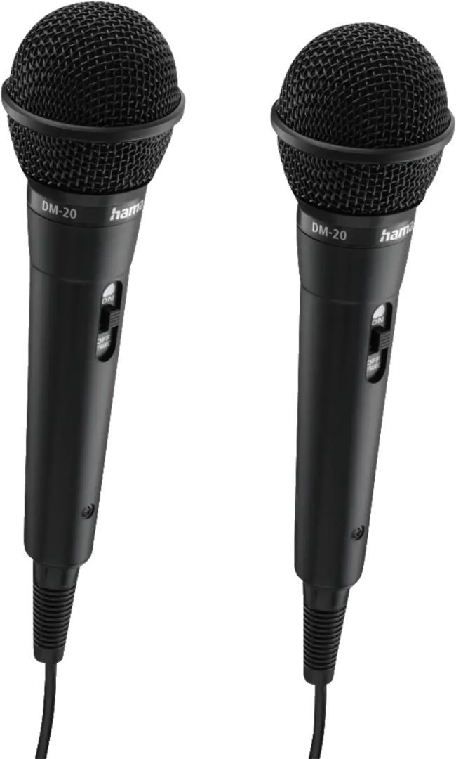 Hama Karaoke Microphone Set Black Hama Karaoke Microphone Set Black