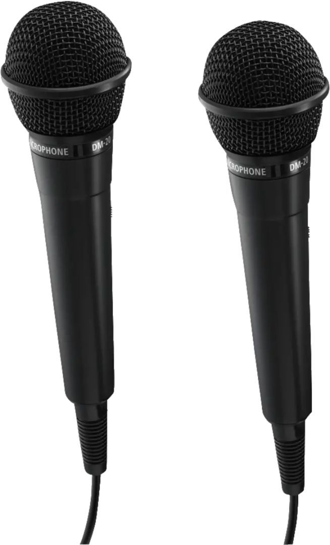 Hama Karaoke Microphone Set Black Hama Karaoke Microphone Set Black
