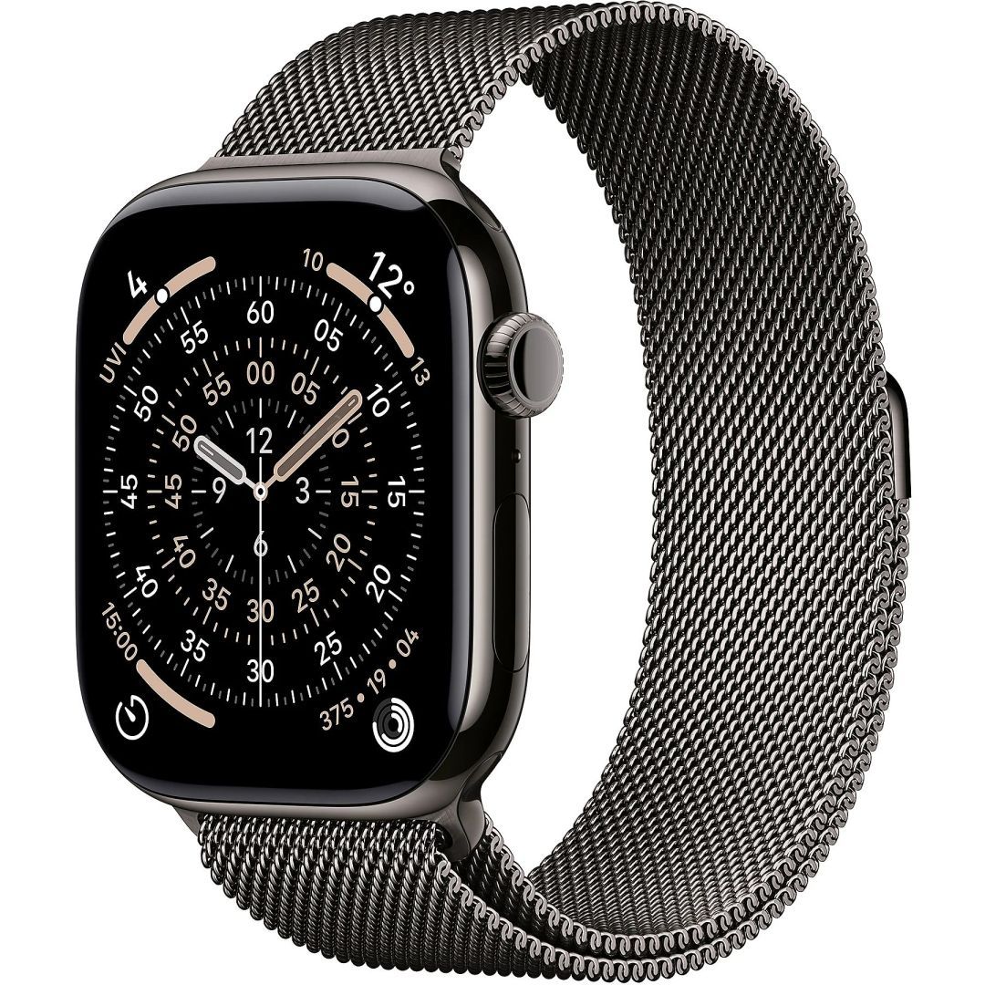 Apple Watch S11 Cellular 46mm Slate Titanium Case with Slate Milanese Loop M/L Apple Watch S11 Cellular 46mm Slate Titanium Case with Slate Milanese Loop M/L