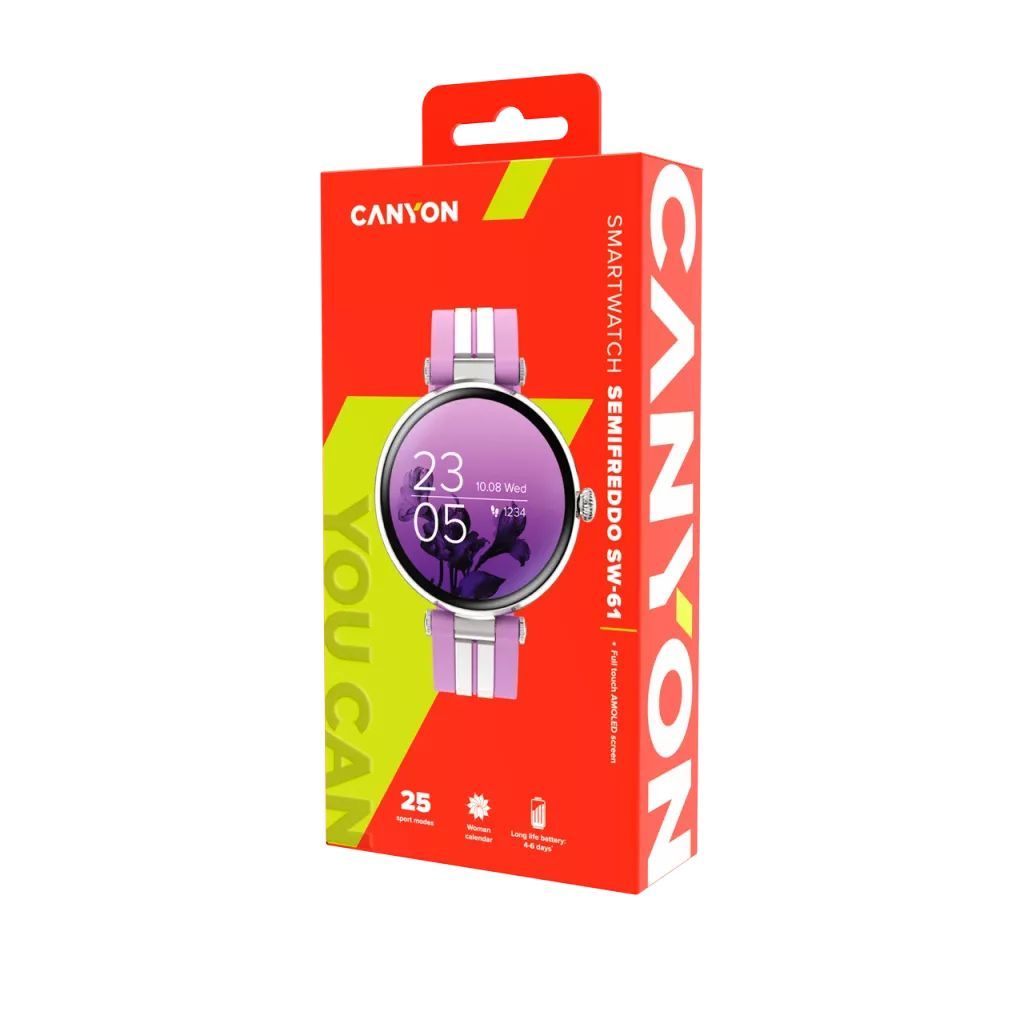 Canyon SW-61 Semifreddo SmartWatch Pink Canyon SW-61 Semifreddo SmartWatch Pink