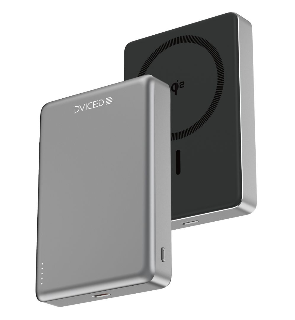 Dviced Qi2 Ultrathin MagSafe 10000mAh Powerbank Black/Grey Dviced Qi2 Ultrathin MagSafe 10000mAh Powerbank Black/Grey