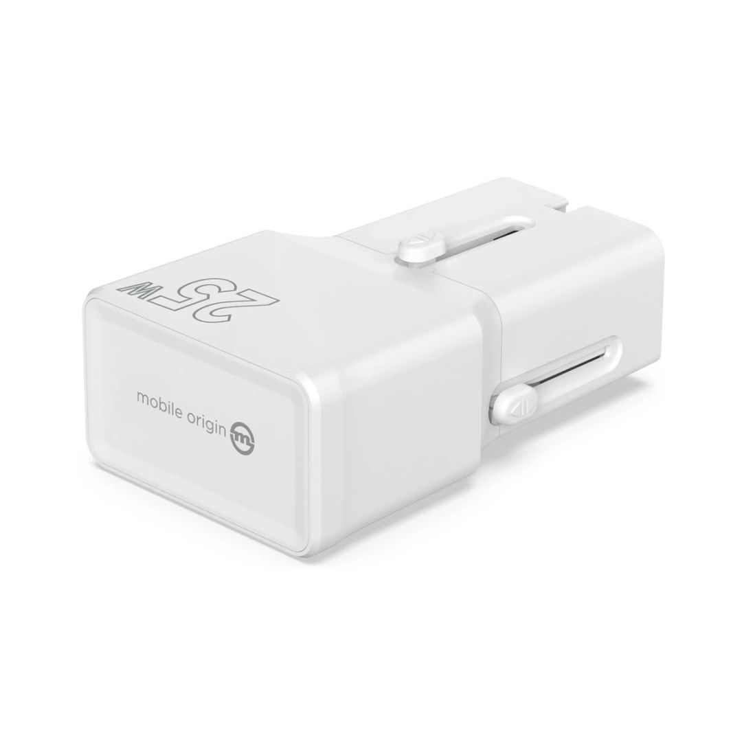 Mobile Origin Travel adapter 25W EU/US/UK/AU White