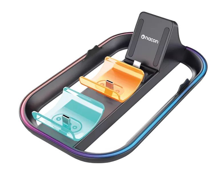 Nacon Triple Tridock RGB Charger for Nintendo Switch 2 Nacon Triple Tridock RGB Charger for Nintendo Switch 2