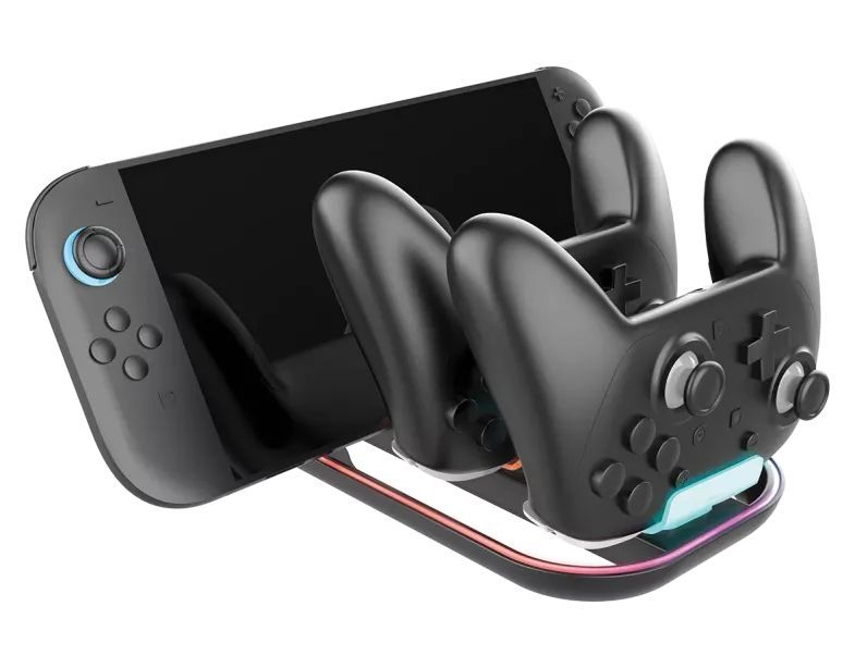Nacon Triple Tridock RGB Charger for Nintendo Switch 2 Nacon Triple Tridock RGB Charger for Nintendo Switch 2
