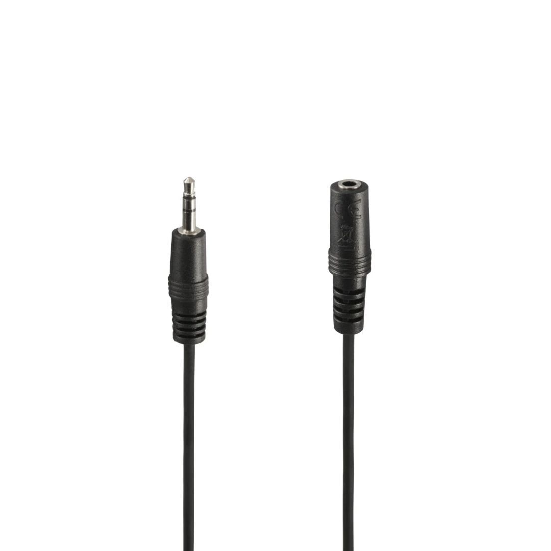 Hama 3.5 mm Jack Plug / Socket Stereo Audio Cable 2m Black Hama 3.5 mm Jack Plug / Socket Stereo Audio Cable 2m Black