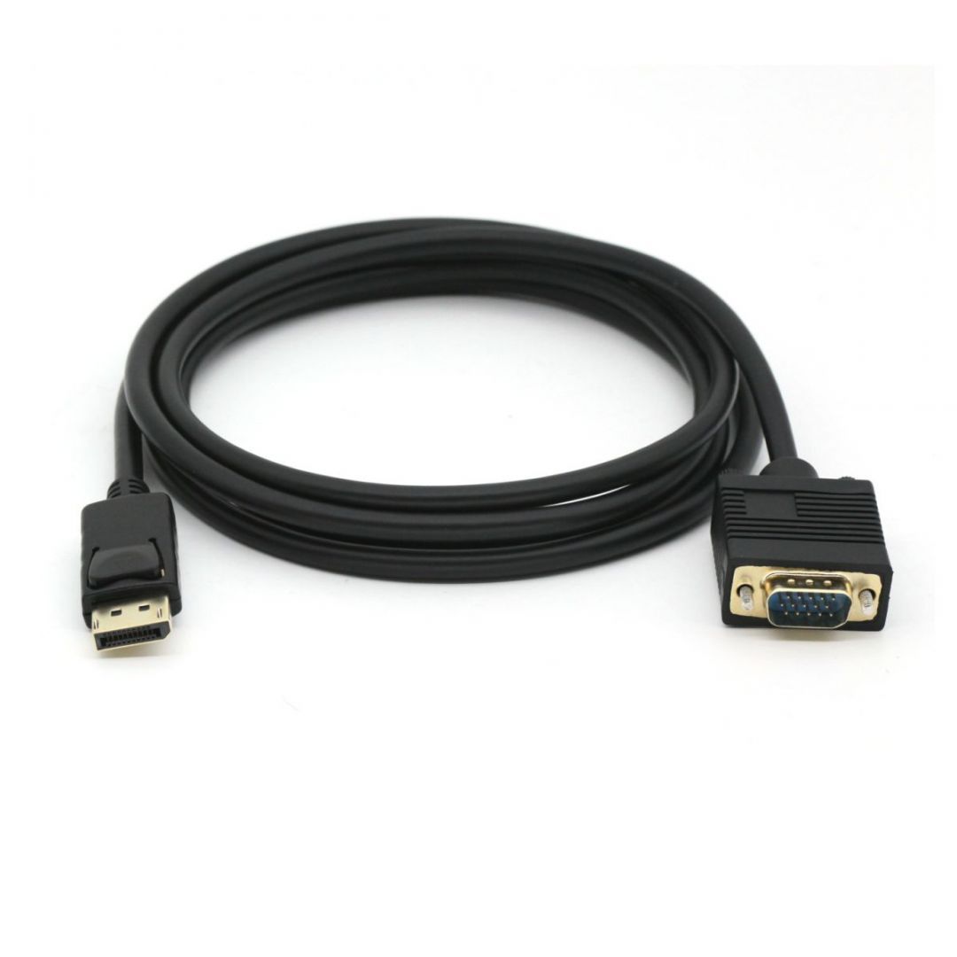 EQuip DisplayPort to VGA cable 2m Black EQuip DisplayPort to VGA cable 2m Black