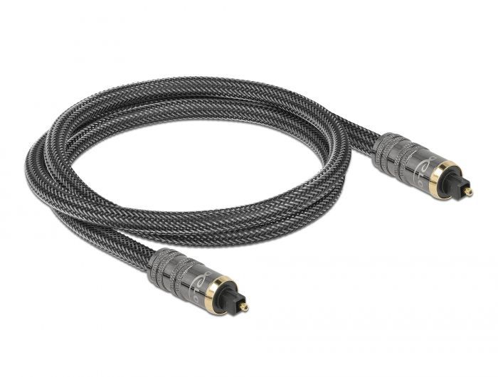 DeLock Toslink male - male Standard Cable 1m Anthracite DeLock Toslink male - male Standard Cable 1m Anthracite
