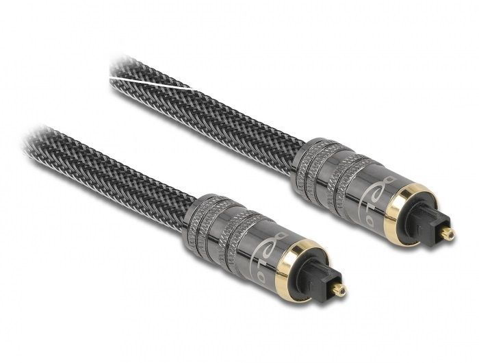 DeLock Toslink male - male Standard Cable 1m Anthracite DeLock Toslink male - male Standard Cable 1m Anthracite