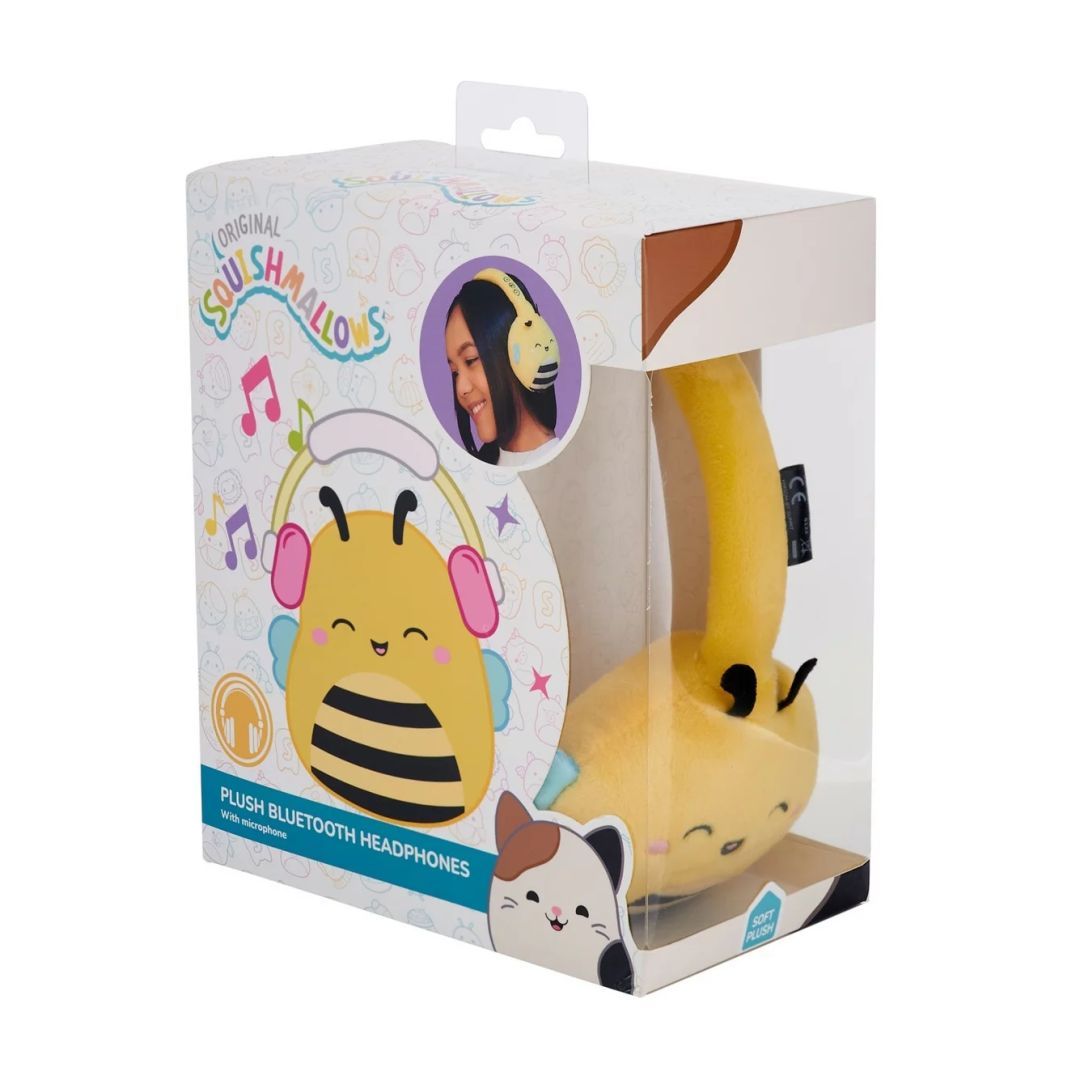 Lazer Built Squishmallows Sunny Portable Bluetooth Headset Yellow Lazer Built Squishmallows Sunny Portable Bluetooth Headset Yellow