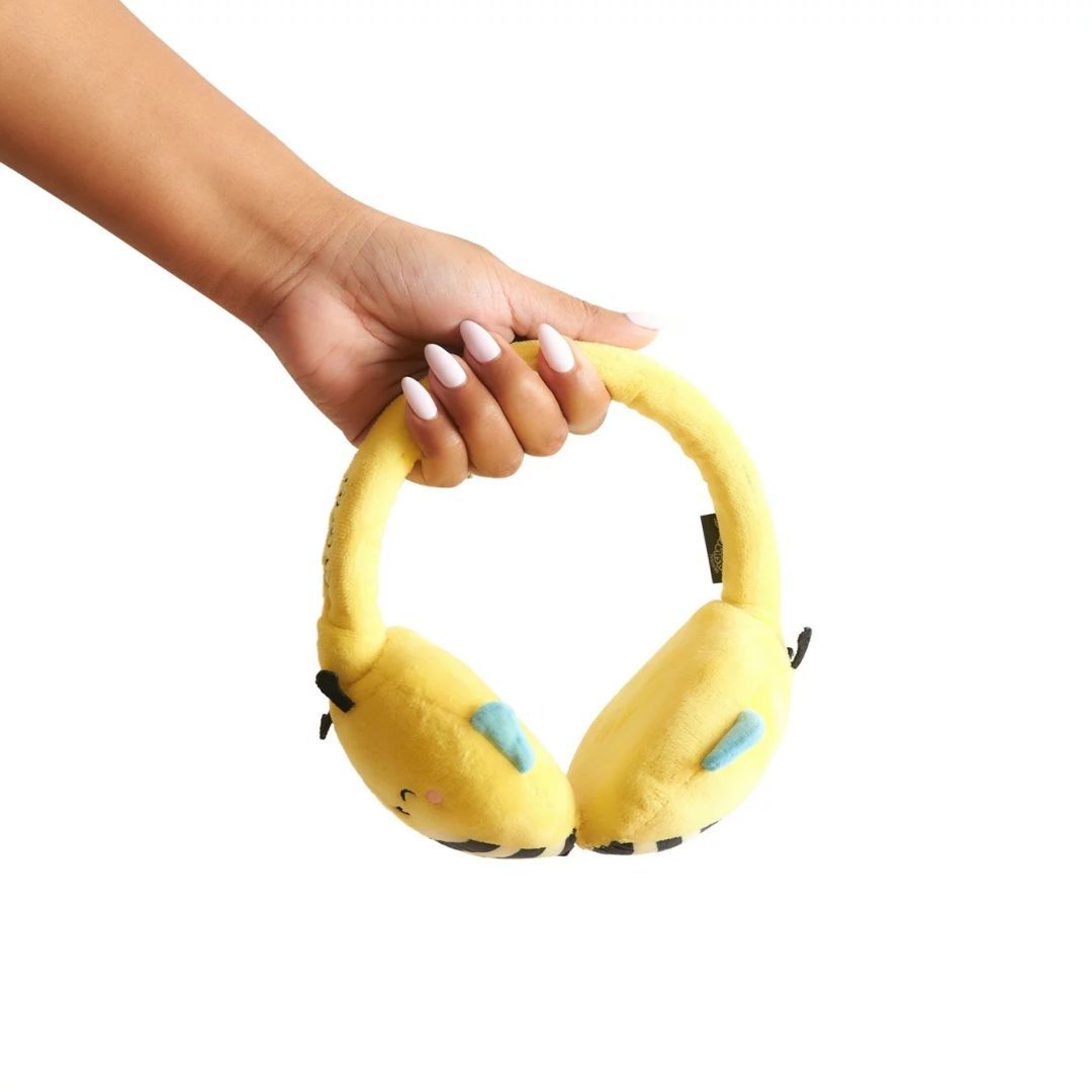 Lazer Built Squishmallows Sunny Portable Bluetooth Headset Yellow Lazer Built Squishmallows Sunny Portable Bluetooth Headset Yellow