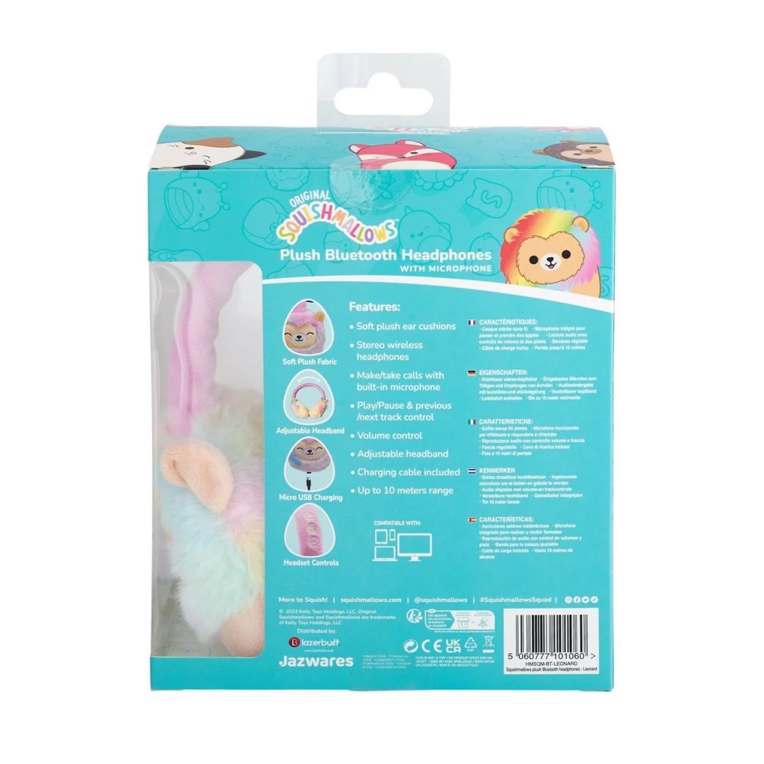 Lazer Built Squishmallows Leonard Portable Bluetooth Headset Lazer Built Squishmallows Leonard Portable Bluetooth Headset