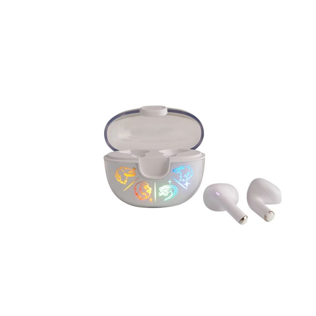 Lazer Built Harry Potter Hogwarts Light-Up TWS Headset White