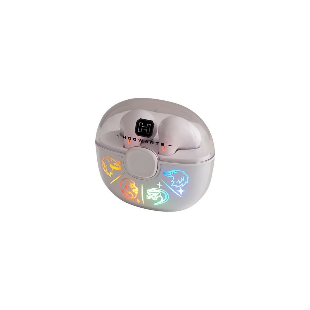 Lazer Built Harry Potter Hogwarts Light-Up TWS Headset White