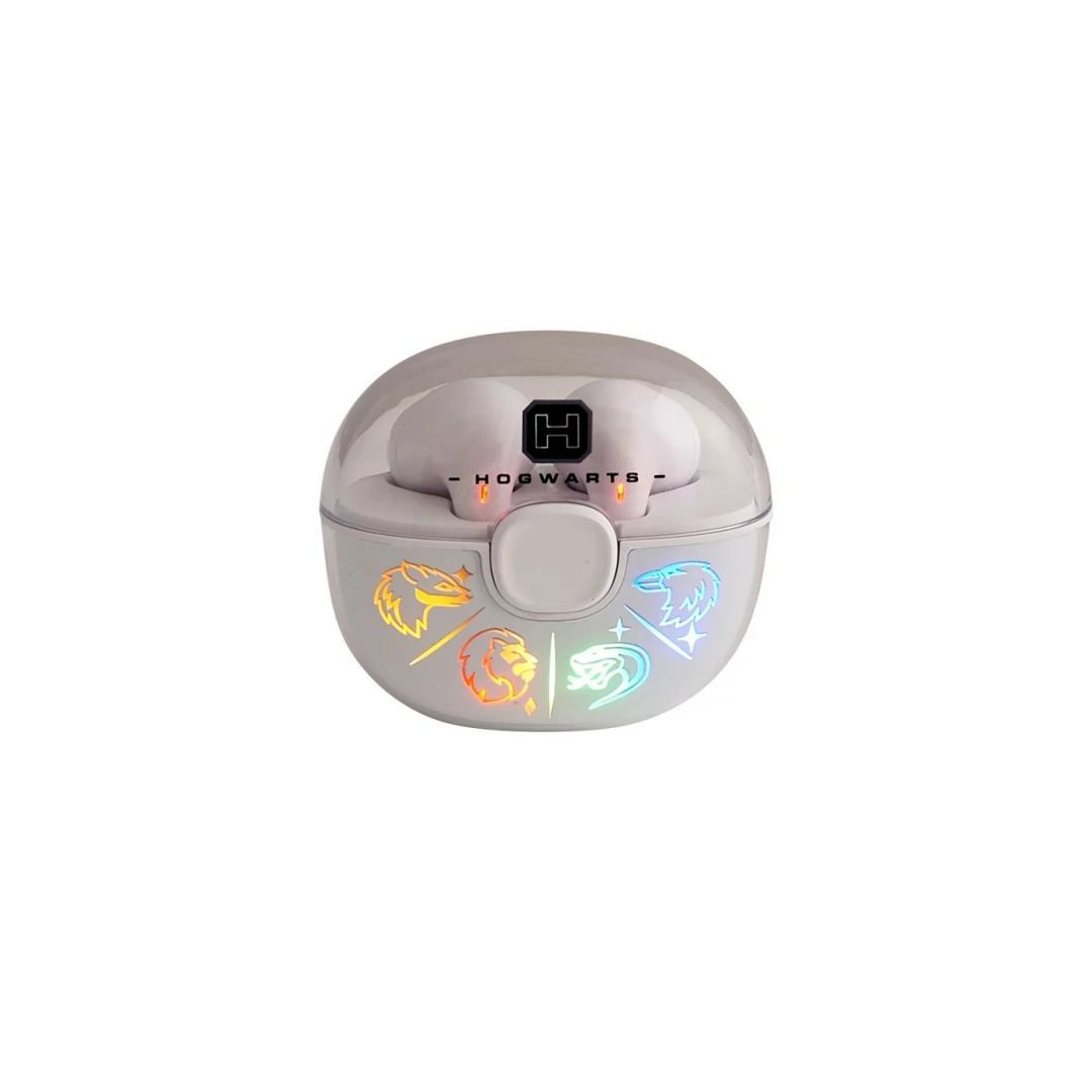 Lazer Built Harry Potter Hogwarts Light-Up TWS Headset White