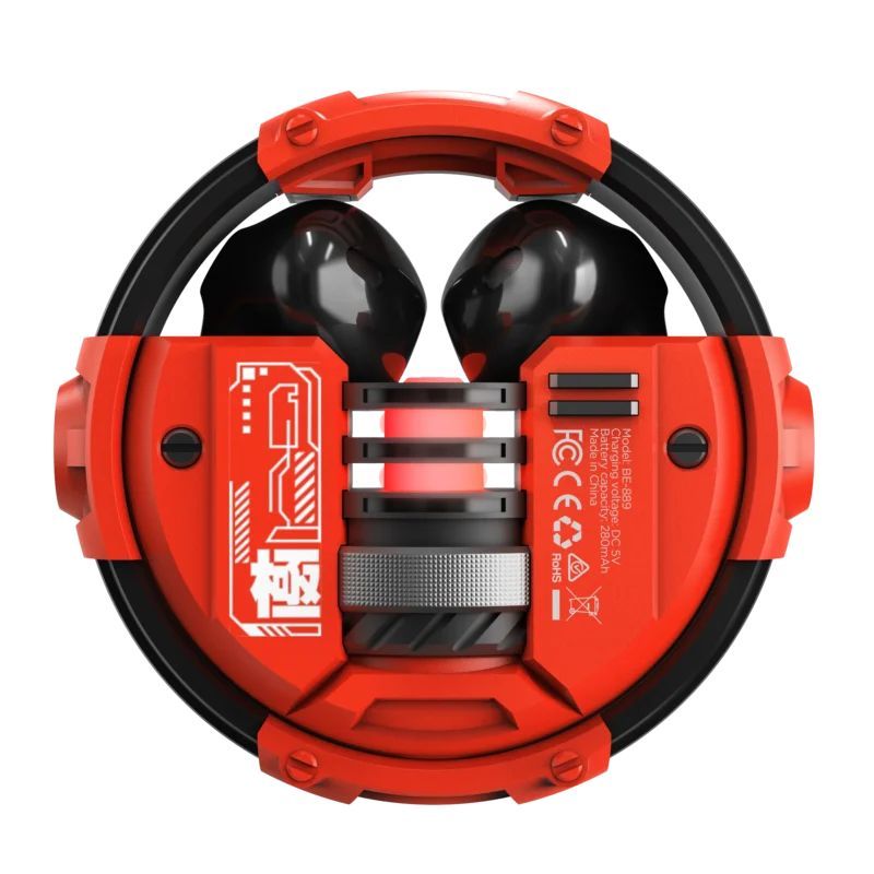 Marvo Quaz Wireless In-Ear Earbuds Black/Red Marvo Quaz Wireless In-Ear Earbuds Black/Red