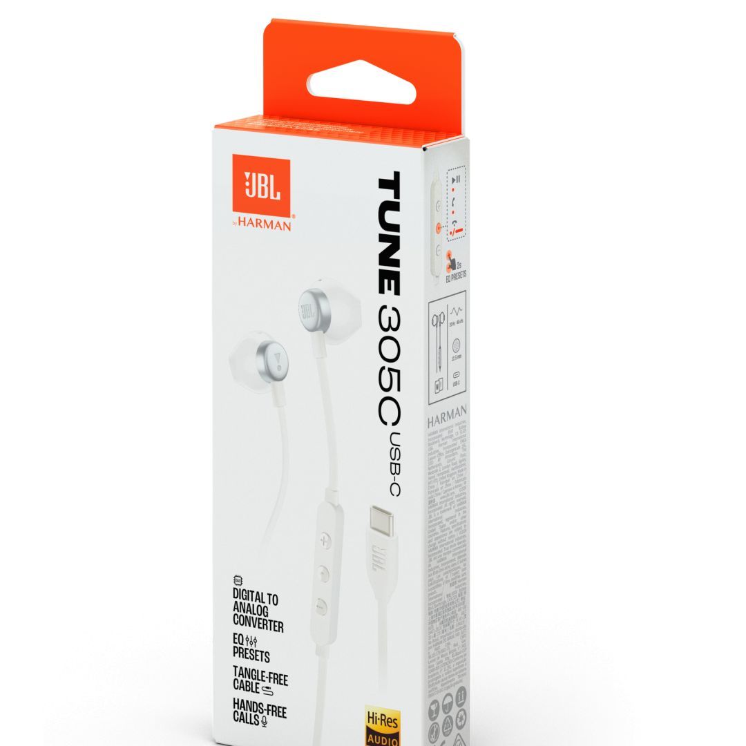 JBL Tune 305C Headset White JBL Tune 305C Headset White