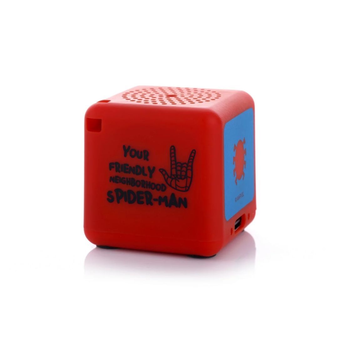 Bitty Boomers Spider-Man Portable Speaker Red Bitty Boomers Spider-Man Portable Speaker Red