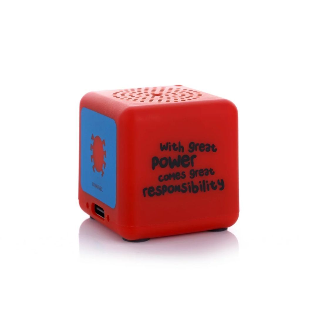 Bitty Boomers Spider-Man Portable Speaker Red Bitty Boomers Spider-Man Portable Speaker Red