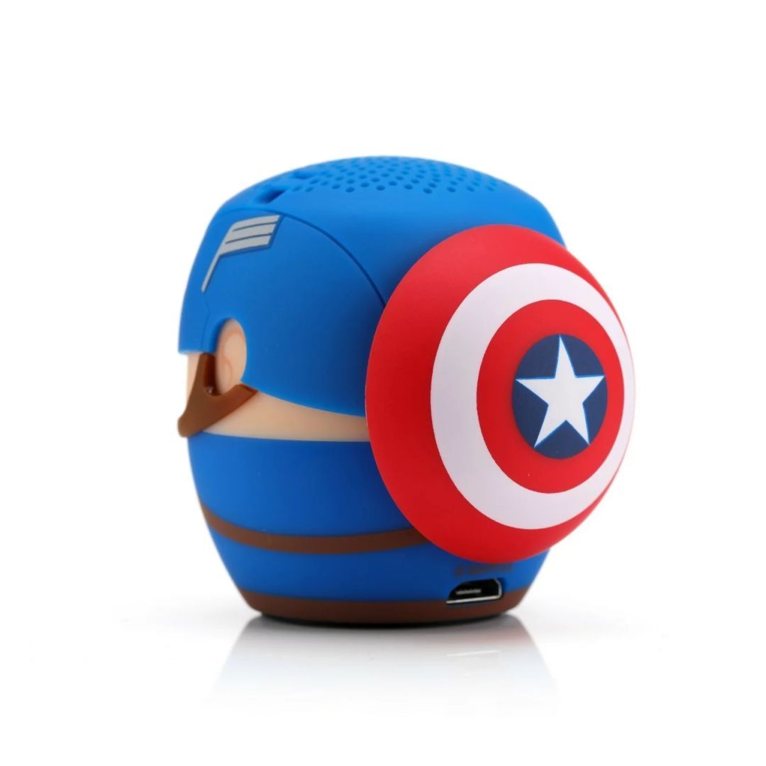 Bitty Boomers Captain America Portable Speaker Blue Bitty Boomers Captain America Portable Speaker Blue