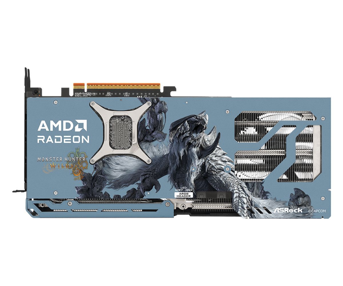 ASRock Radeon RX9070 XT Monster Hunter Wilds Edition 16GB ASRock Radeon RX9070 XT Monster Hunter Wilds Edition 16GB