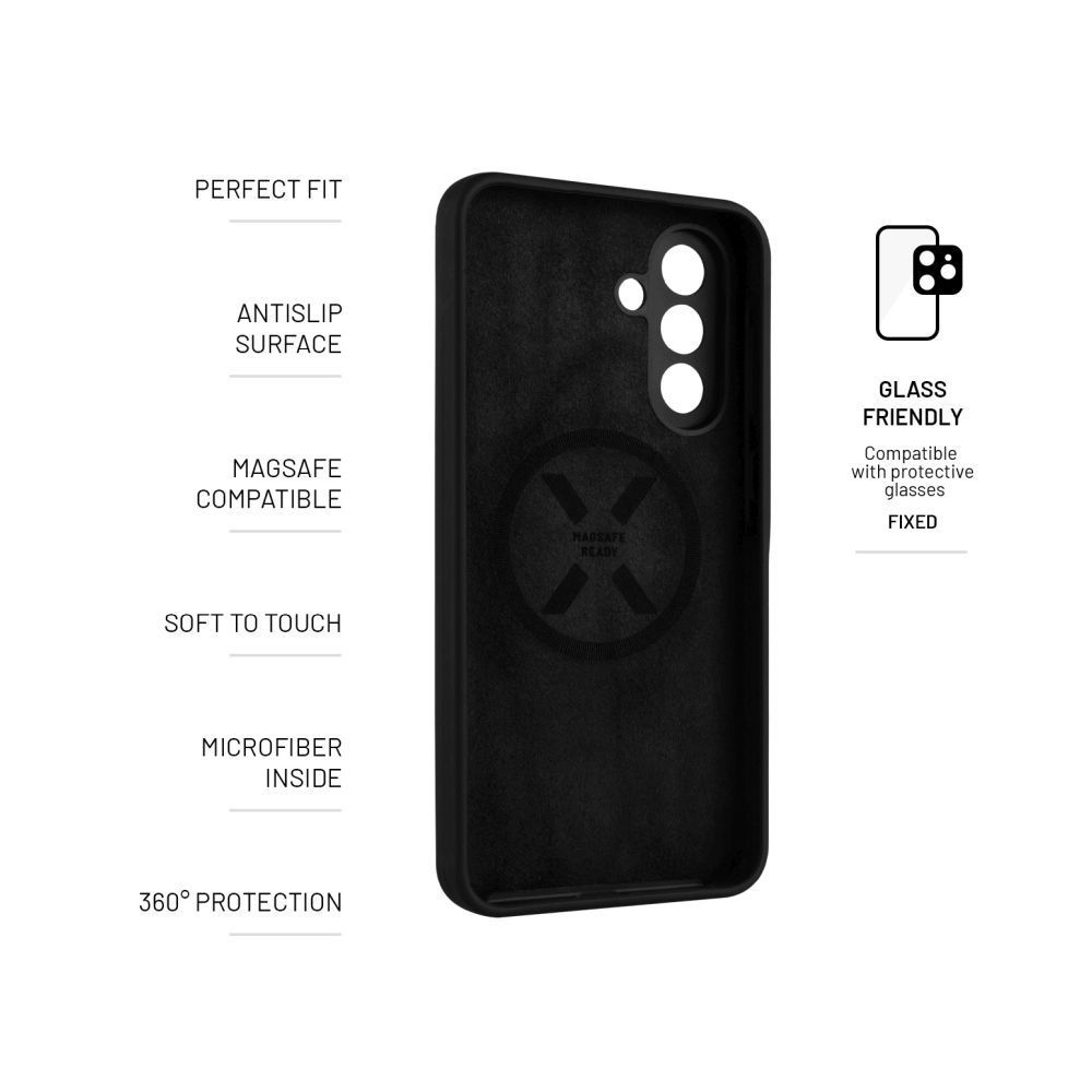 FIXED MagFlow telefontok MagSafe kompatibilis Samsung Galaxy A56 5G, fekete FIXED MagFlow telefontok MagSafe kompatibilis Samsung Galaxy A56 5G, fekete