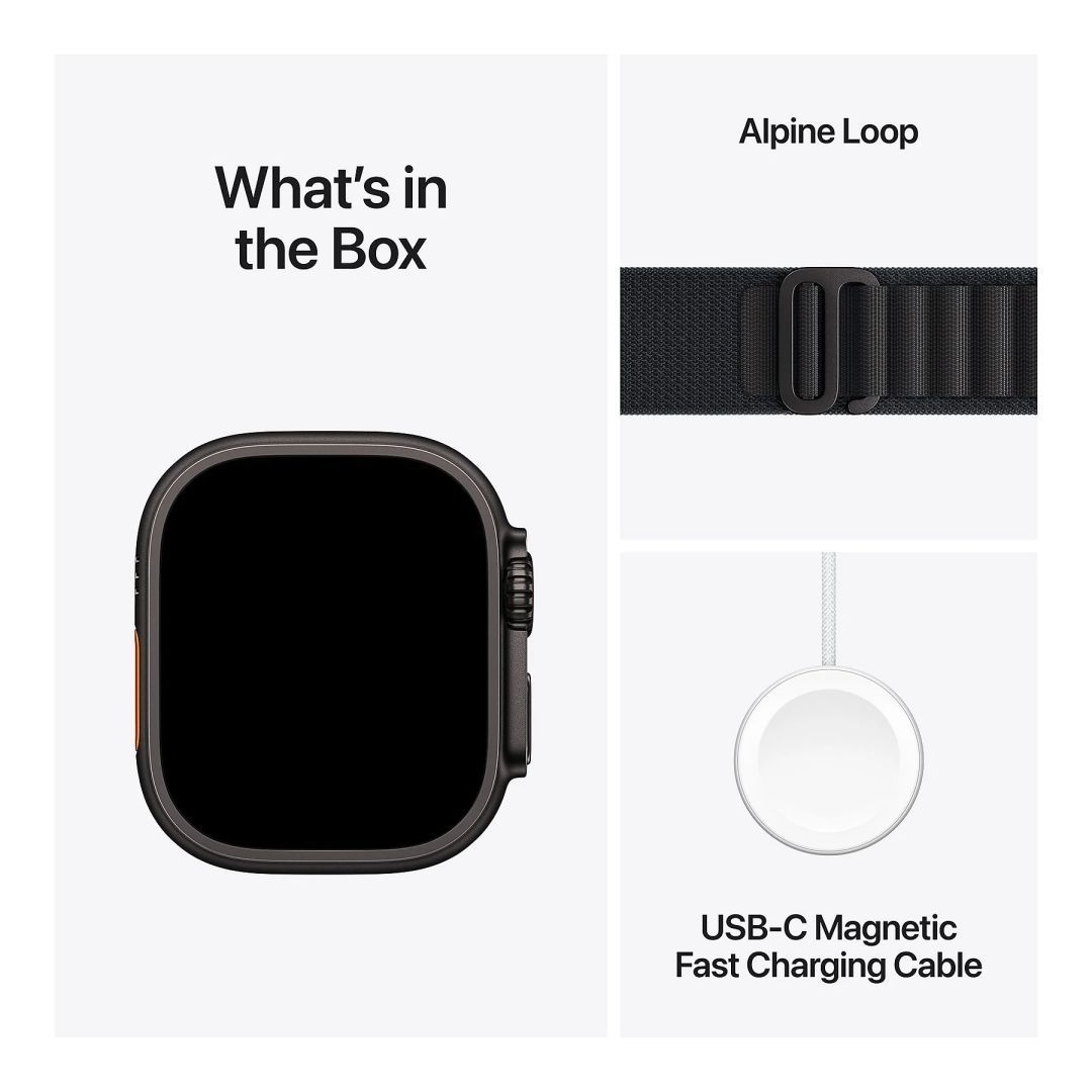 Apple Watch Ultra 3 Cellular 49mm Black Titanium Case with Black Alpine Loop Medium Apple Watch Ultra 3 Cellular 49mm Black Titanium Case with Black Alpine Loop Medium