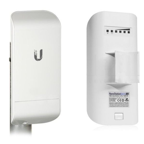 Ubiquiti LOCOM2 airMAX NanoStationM 2 GHz loco Station Access Point White Ubiquiti LOCOM2 airMAX NanoStationM 2 GHz loco Station Access Point White