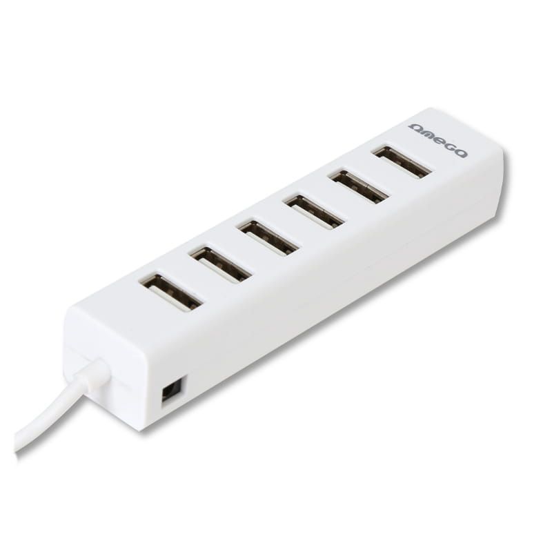 Platinet Omega 7 Ports USB2.0 Hub White Platinet Omega 7 Ports USB2.0 Hub White