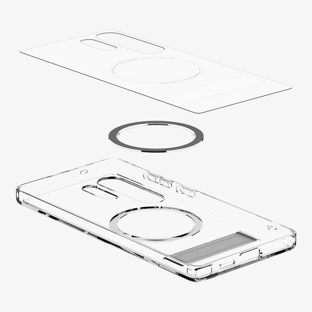 Spigen Ultra Hybrid S MagSafe Samsung Galaxy S25 Clear White Spigen Ultra Hybrid S MagSafe Samsung Galaxy S25 Clear White