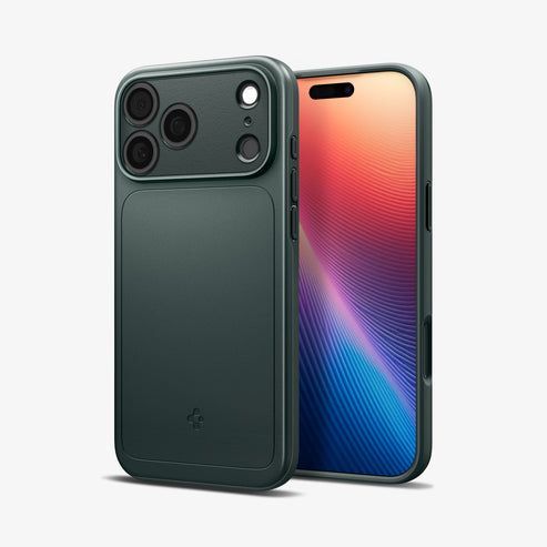 Spigen Thin Fit MagSafe case for iPhone 17 Pro Abyss Green