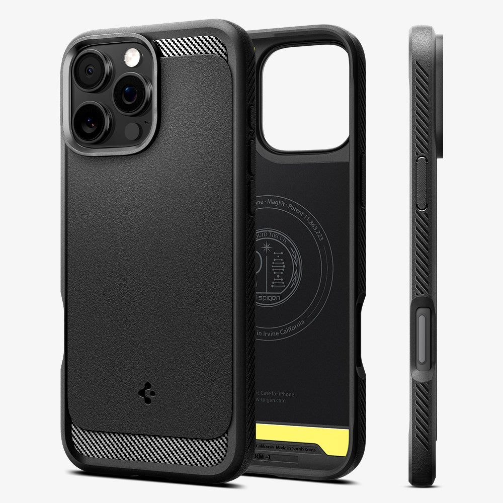 Spigen Rugged Armor MagSafe iPhone 16 Pro Matte Black Spigen Rugged Armor MagSafe iPhone 16 Pro Matte Black