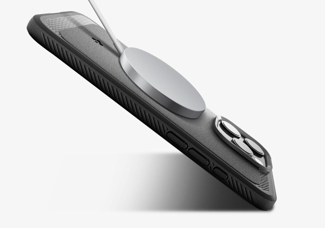 Spigen Rugged Armor MagSafe iPhone 16 Pro Matte Black Spigen Rugged Armor MagSafe iPhone 16 Pro Matte Black