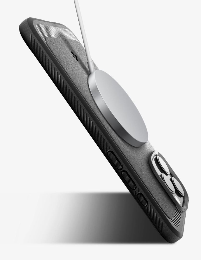 Spigen Rugged Armor MagSafe iPhone 16 Pro Matte Black Spigen Rugged Armor MagSafe iPhone 16 Pro Matte Black