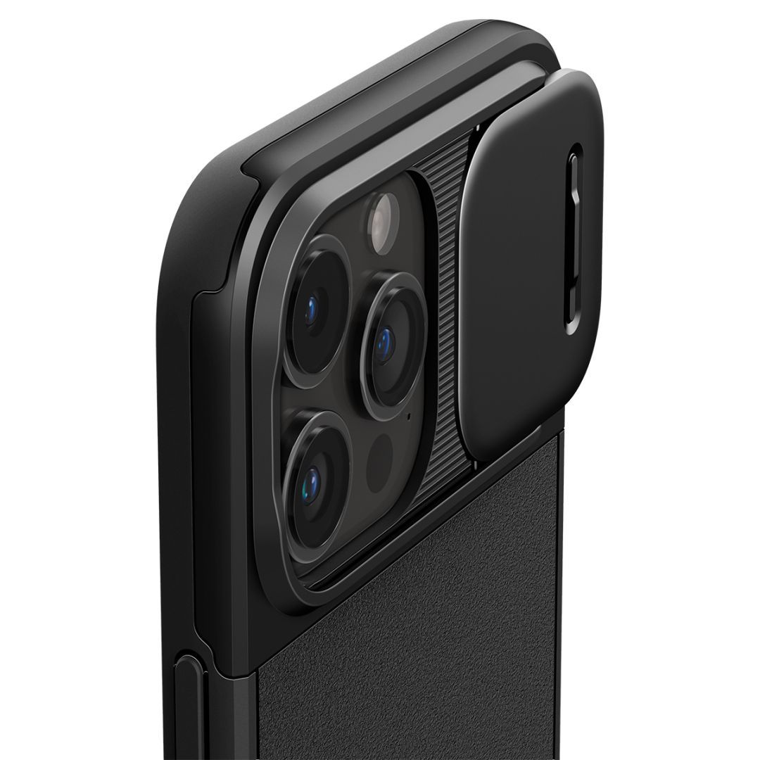 Spigen iPhone 15 Pro Max Case Optik Armor MagSafe (MagFit) Black Spigen iPhone 15 Pro Max Case Optik Armor MagSafe (MagFit) Black