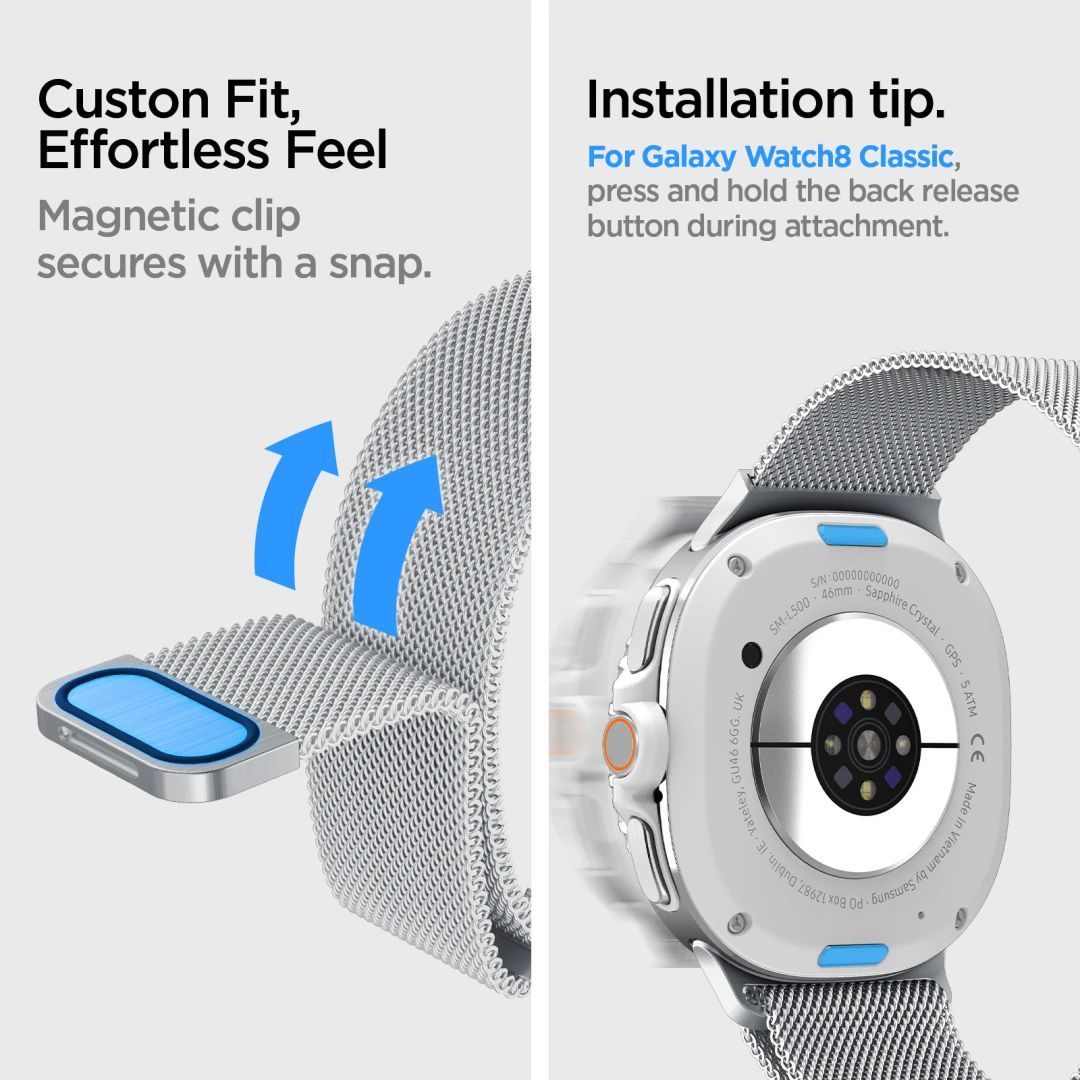 Spigen Metal Fit Band for Samsung Galaxy Watch 8 (40/44/46mm) Spigen Metal Fit Band for Samsung Galaxy Watch 8 (40/44/46mm)