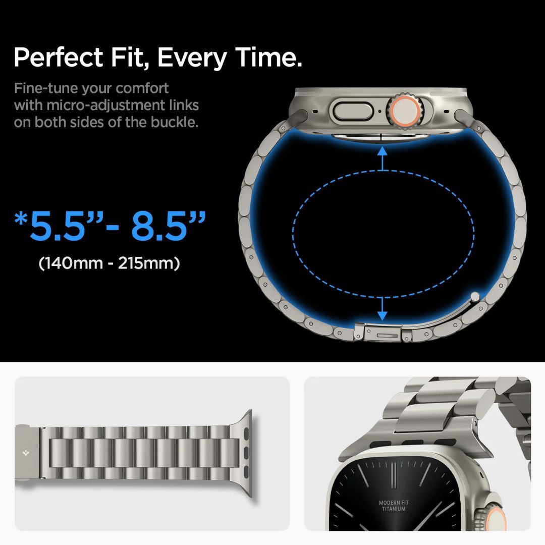 Spigen Modern Fit Titanium for Apple Watch 49mm/46mm/45mm/44mm Natural Titanium