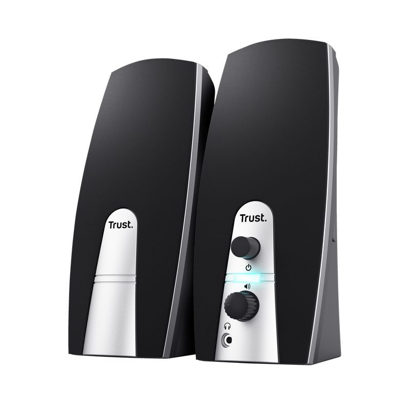 Trust 2.0 Speaker Set Black/Silver Trust 2.0 Speaker Set Black/Silver