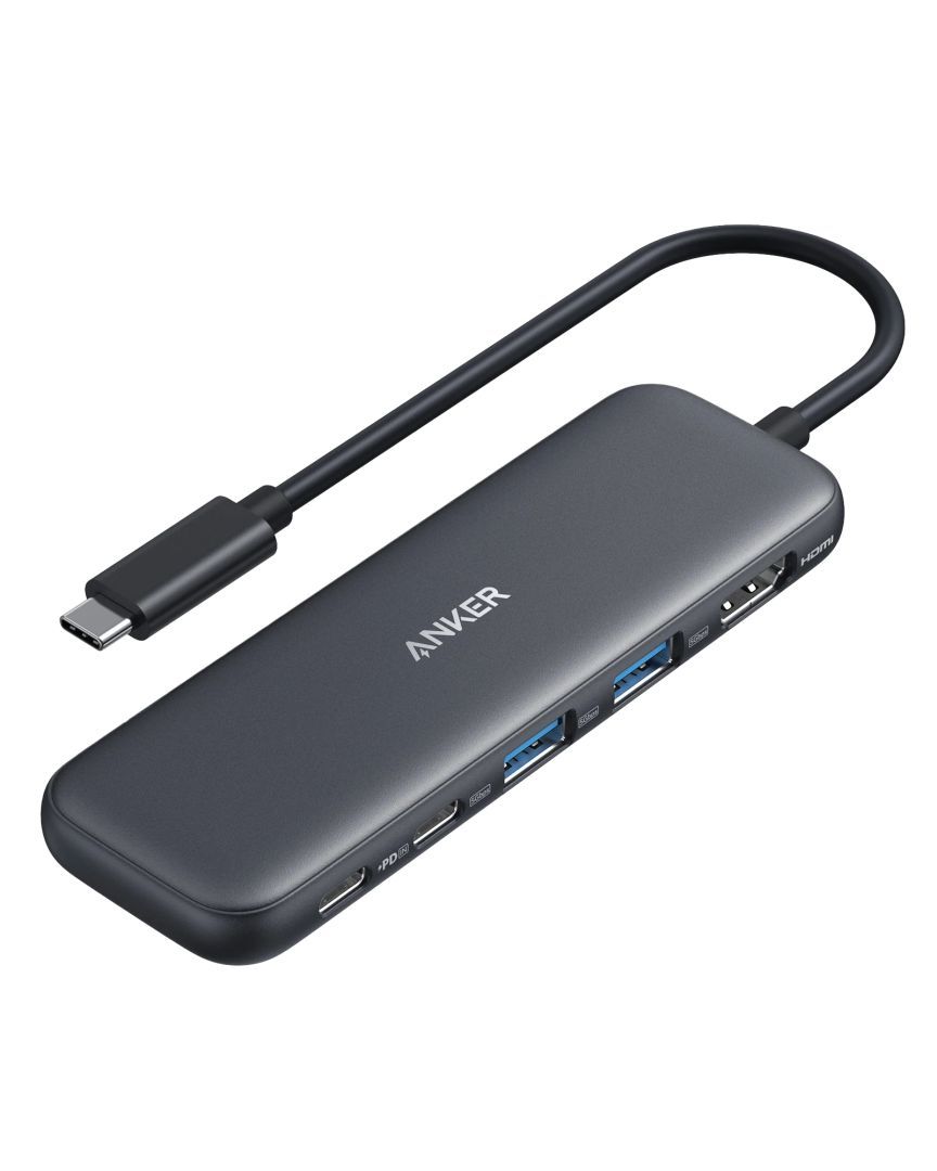 ANKER 332 USB-C Hub (5-in-1) Black ANKER 332 USB-C Hub (5-in-1) Black