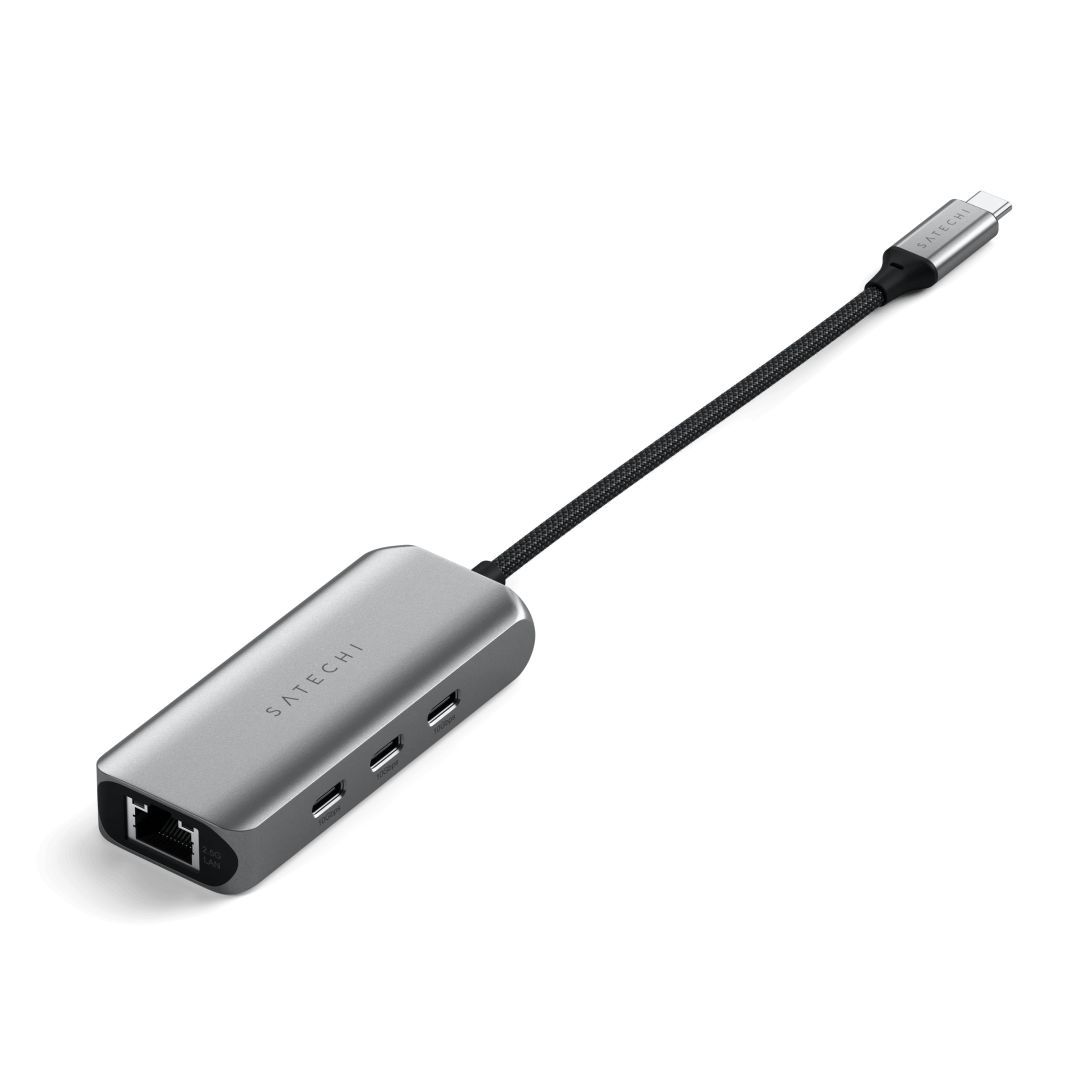 Satechi 4-In-1 USB-C Hub With 2.5 Gigabit Ethernet Space Gray Satechi 4-In-1 USB-C Hub With 2.5 Gigabit Ethernet Space Gray