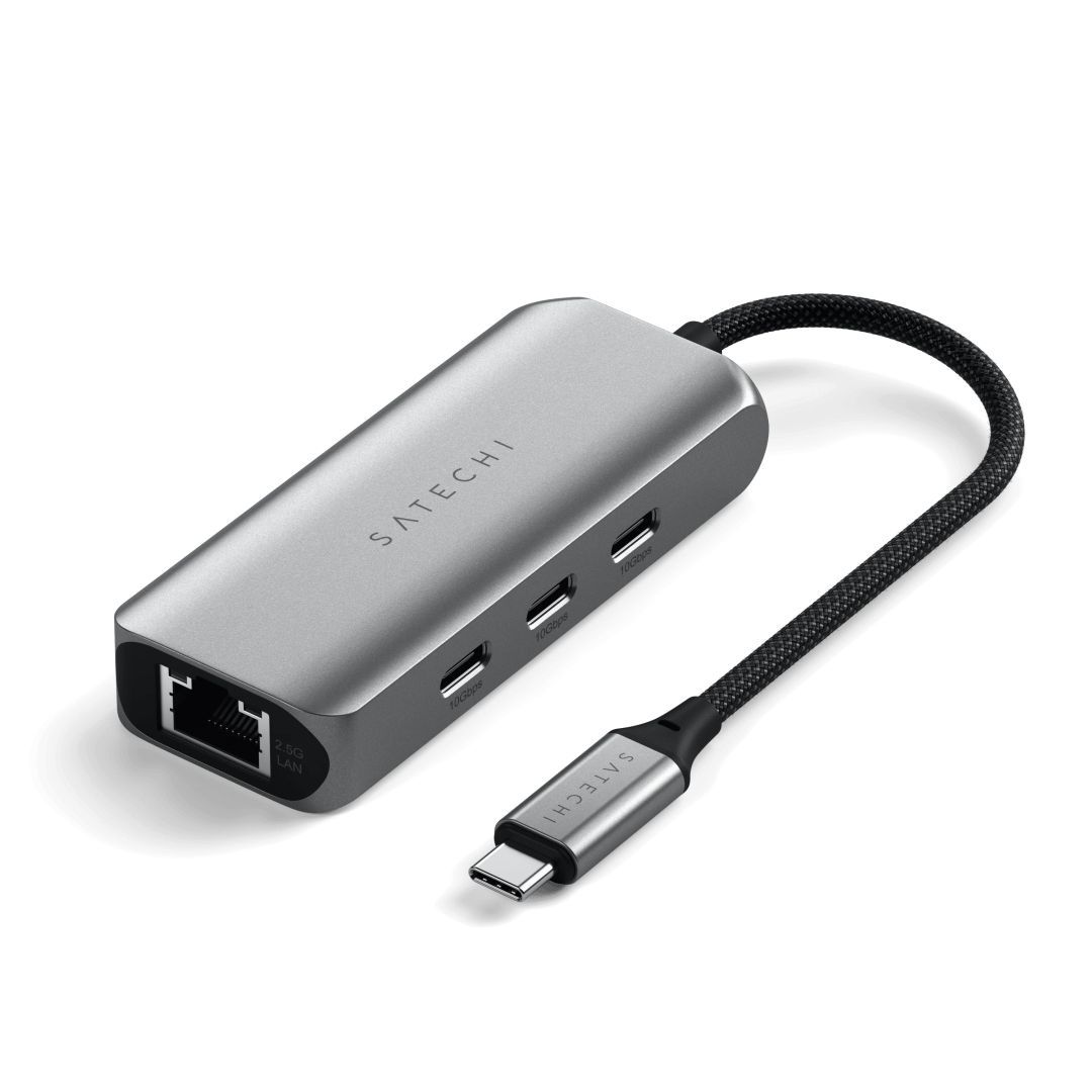 Satechi 4-In-1 USB-C Hub With 2.5 Gigabit Ethernet Space Gray Satechi 4-In-1 USB-C Hub With 2.5 Gigabit Ethernet Space Gray