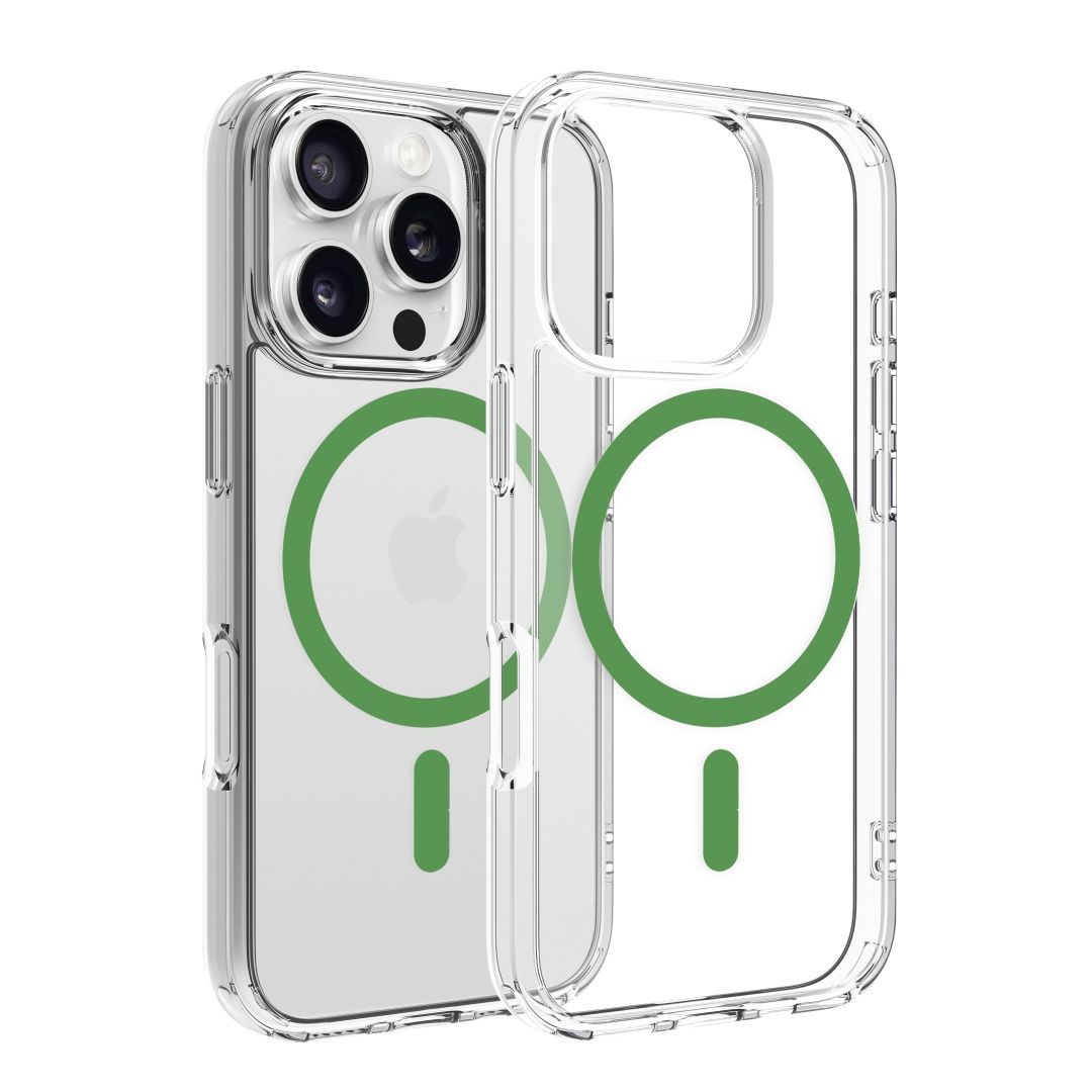 Dviced Magsafe iPhone 16 Pro clear case Green Dviced Magsafe iPhone 16 Pro clear case Green