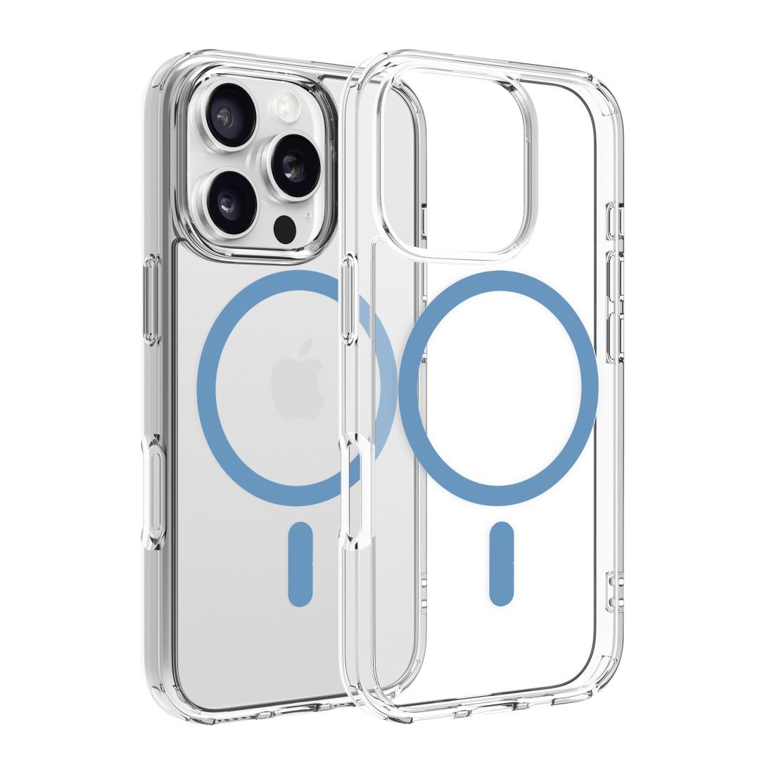 Dviced Magsafe iPhone 16 Pro clear case Blue Dviced Magsafe iPhone 16 Pro clear case Blue