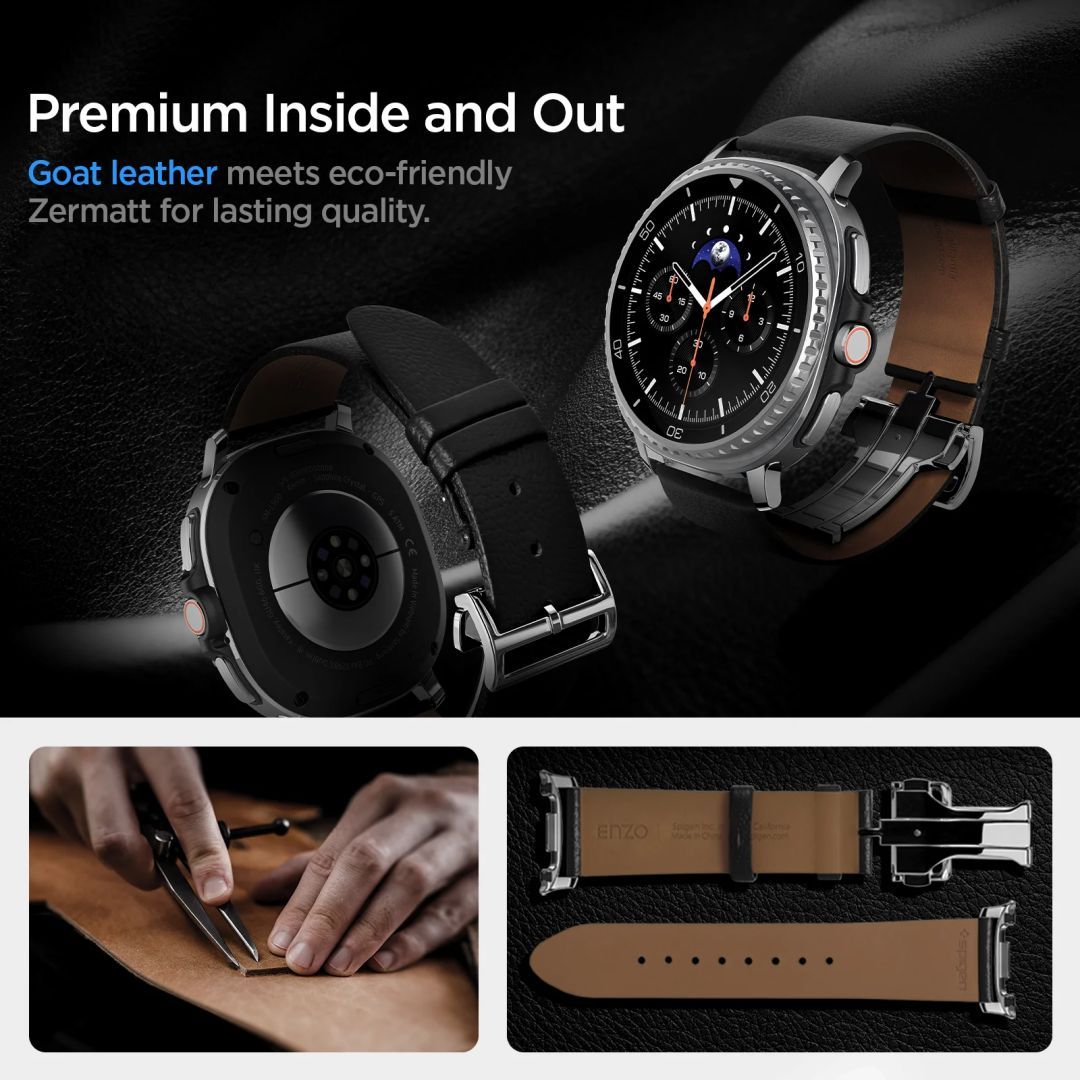 Spigen Enzo Band for Samsung Galaxy Watch 8 46mm/44mm/40mm Black