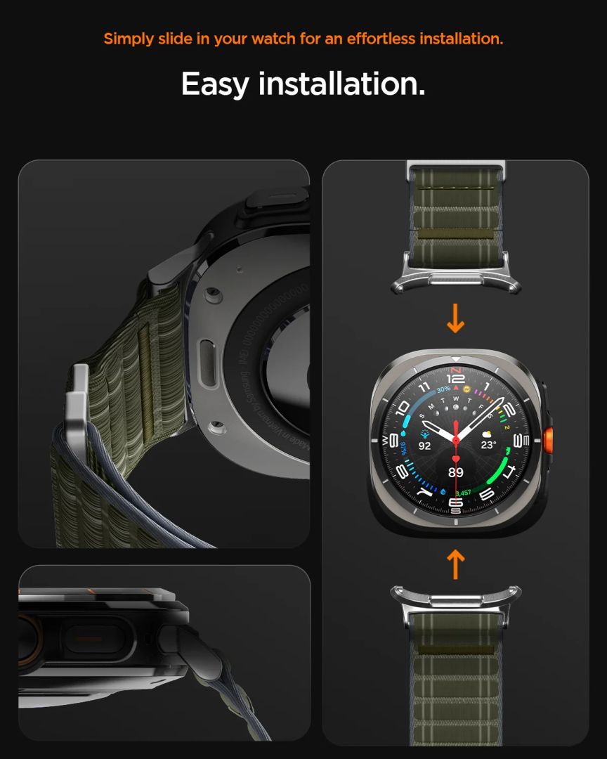 Spigen Fabric Band for Samsung Galaxy Watch Ultra 47mm Green