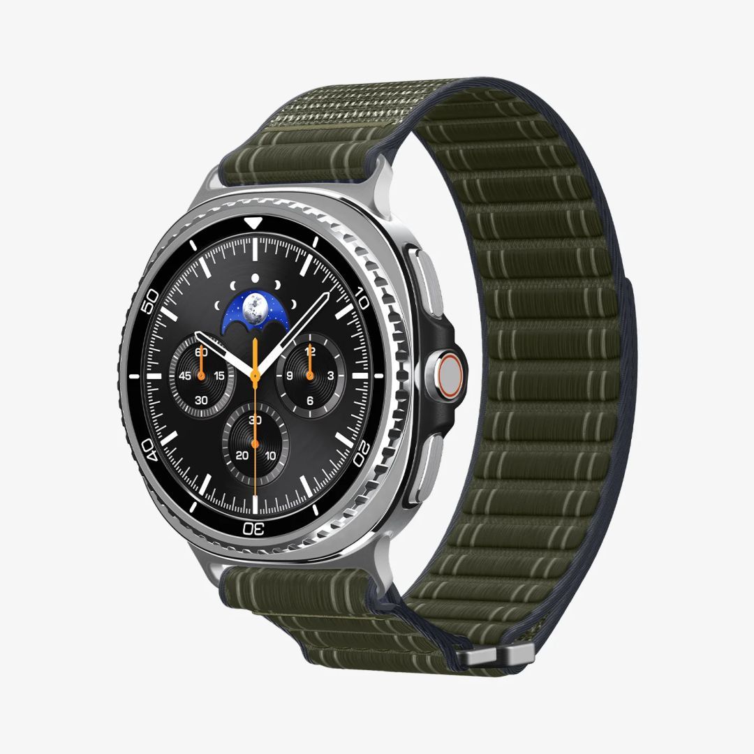 Spigen Fabric Band for Samsung Galaxy Watch 8 46mm/44mm/40mm Green Spigen Fabric Band for Samsung Galaxy Watch 8 46mm/44mm/40mm Green