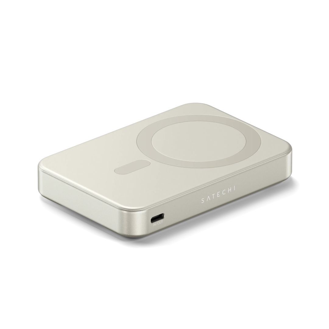 Satechi Qi2 10K Magnetic 10000mAh PowerBank with Stand Sand Satechi Qi2 10K Magnetic 10000mAh PowerBank with Stand Sand