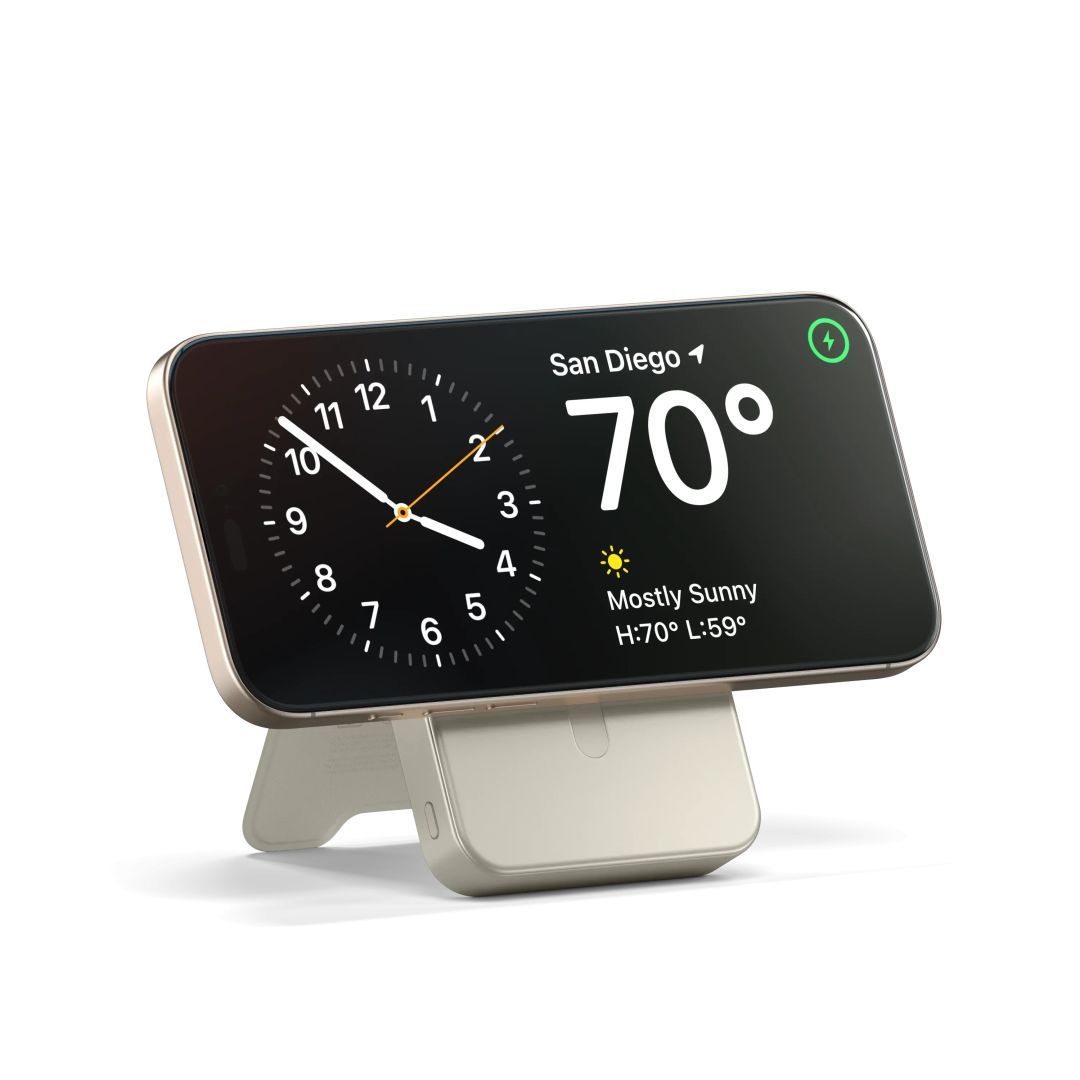 Satechi Qi2 10K Magnetic 10000mAh PowerBank with Stand Sand Satechi Qi2 10K Magnetic 10000mAh PowerBank with Stand Sand